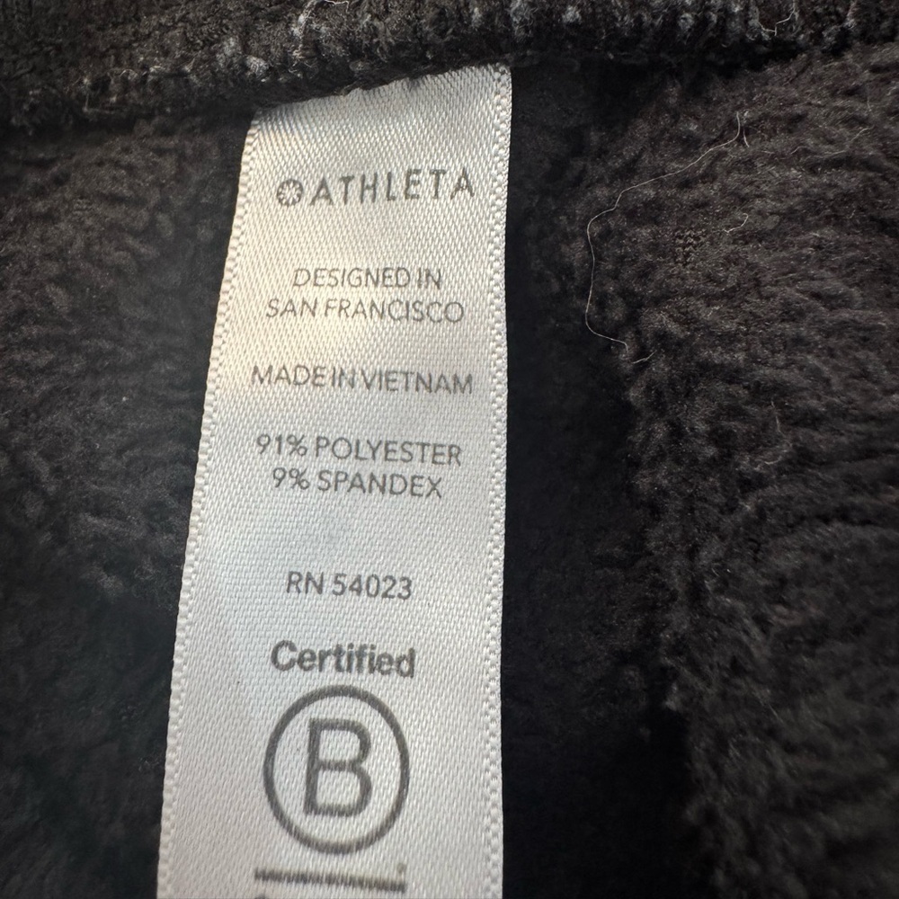 Athleta Double Cozy Karma Jogger Pant BLACK Size XS Soft Warm Pockets - Picture 5 of 12